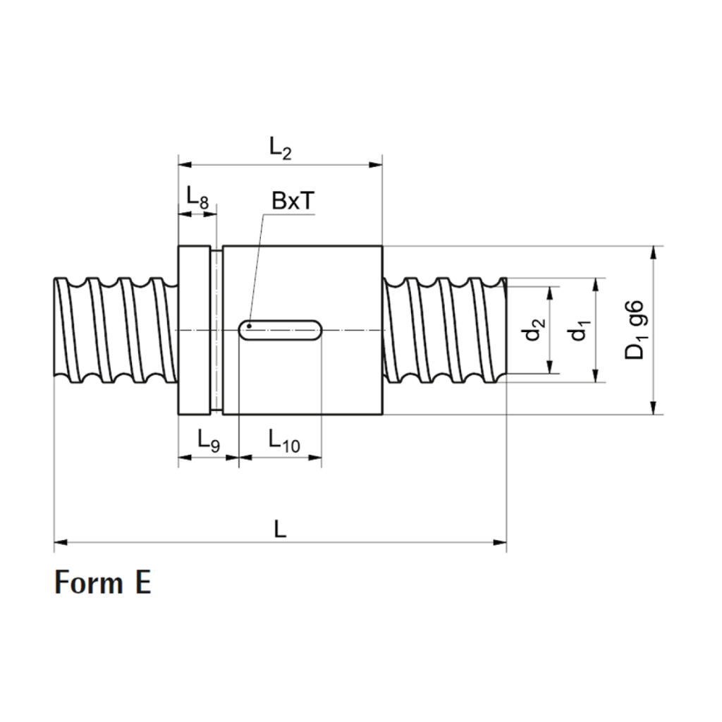 Ball screw with cylinder nut KGT-Z | ZIMM