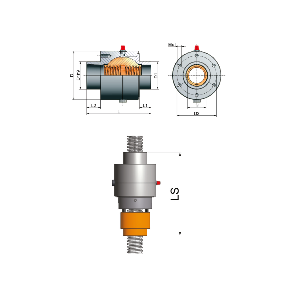 Self-aligning nut PM | ZIMM