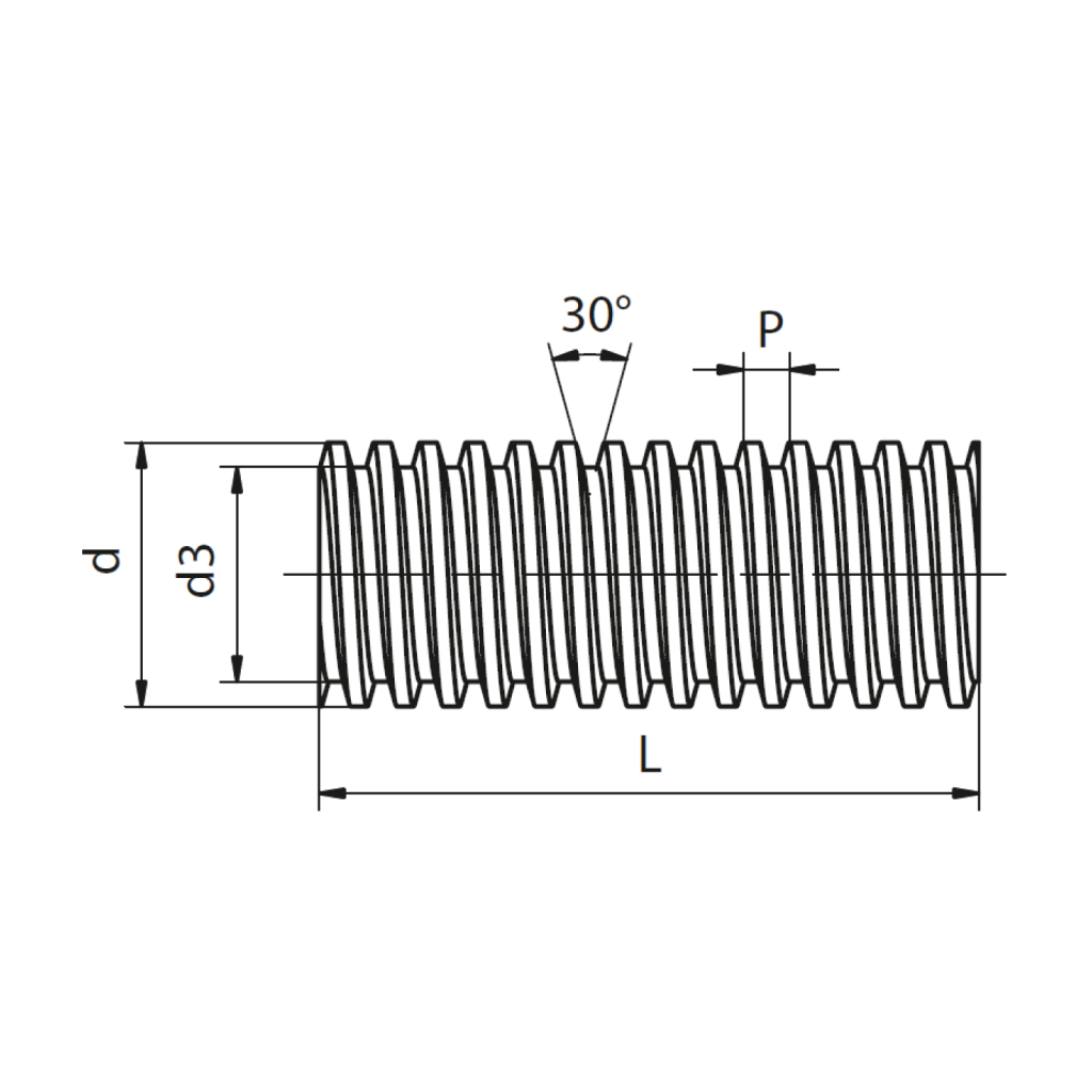 Trapezoidal threaded screw | ZIMM