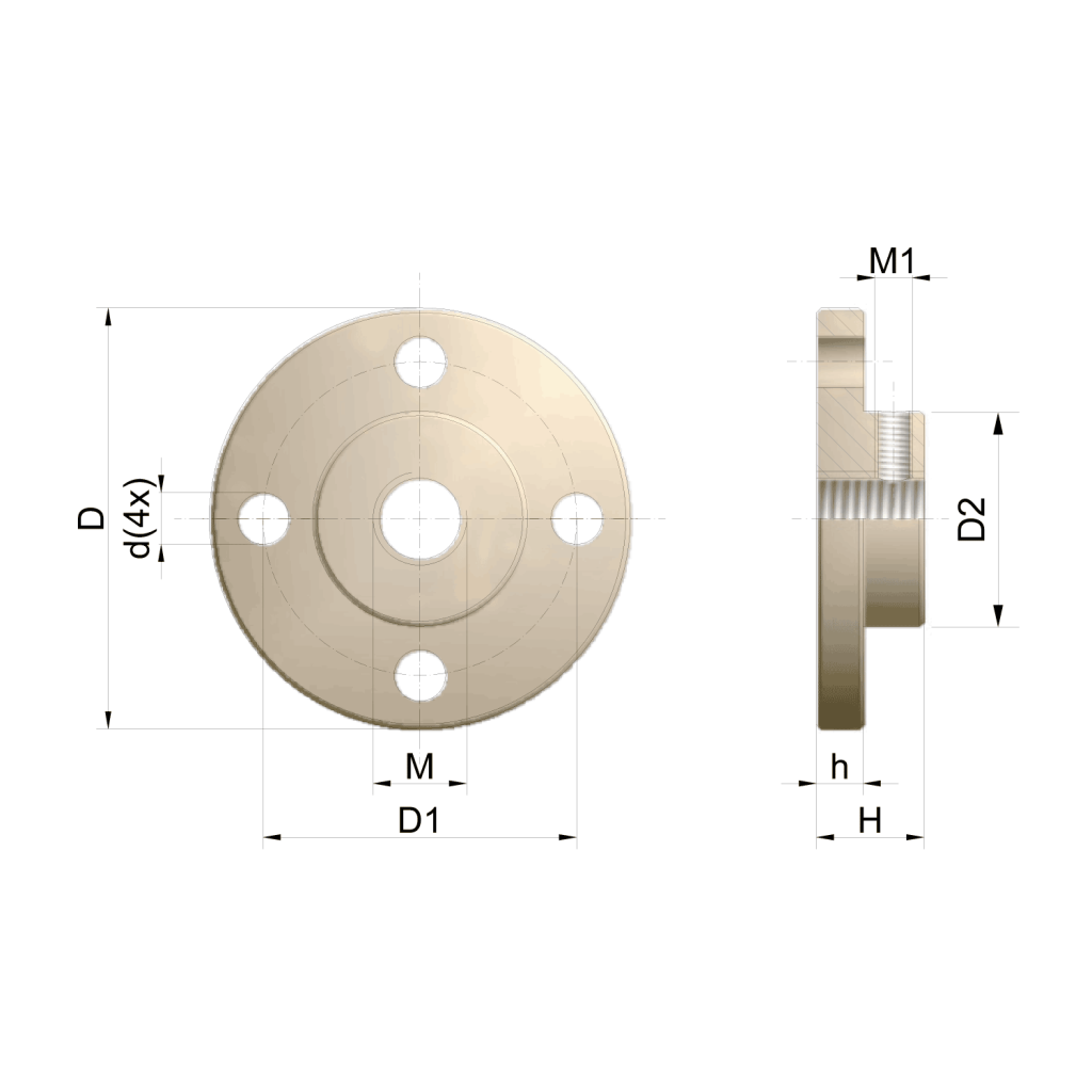 Fixing flange BF | ZIMM