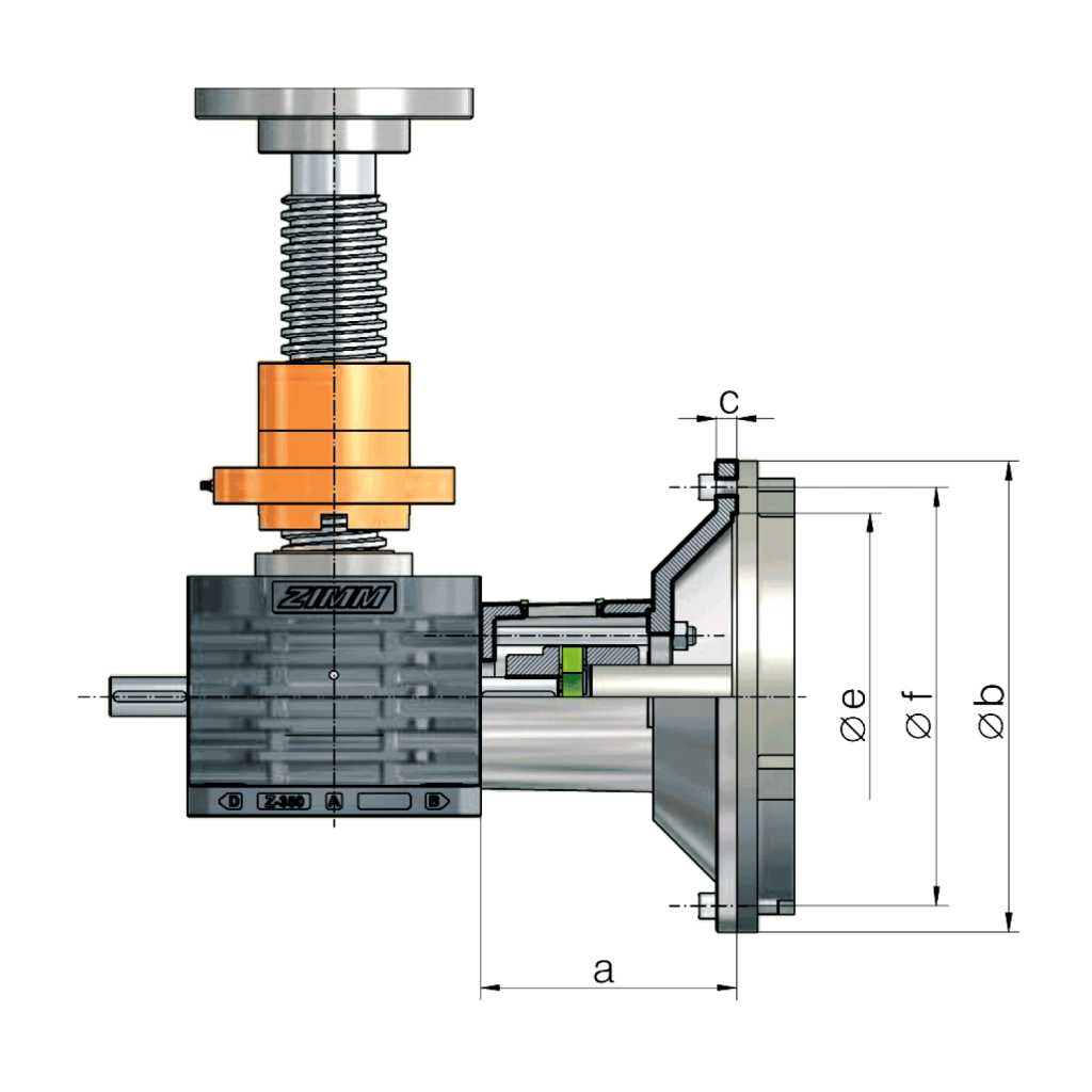 Motor flange 2,5 - 1000 kN | ZIMM