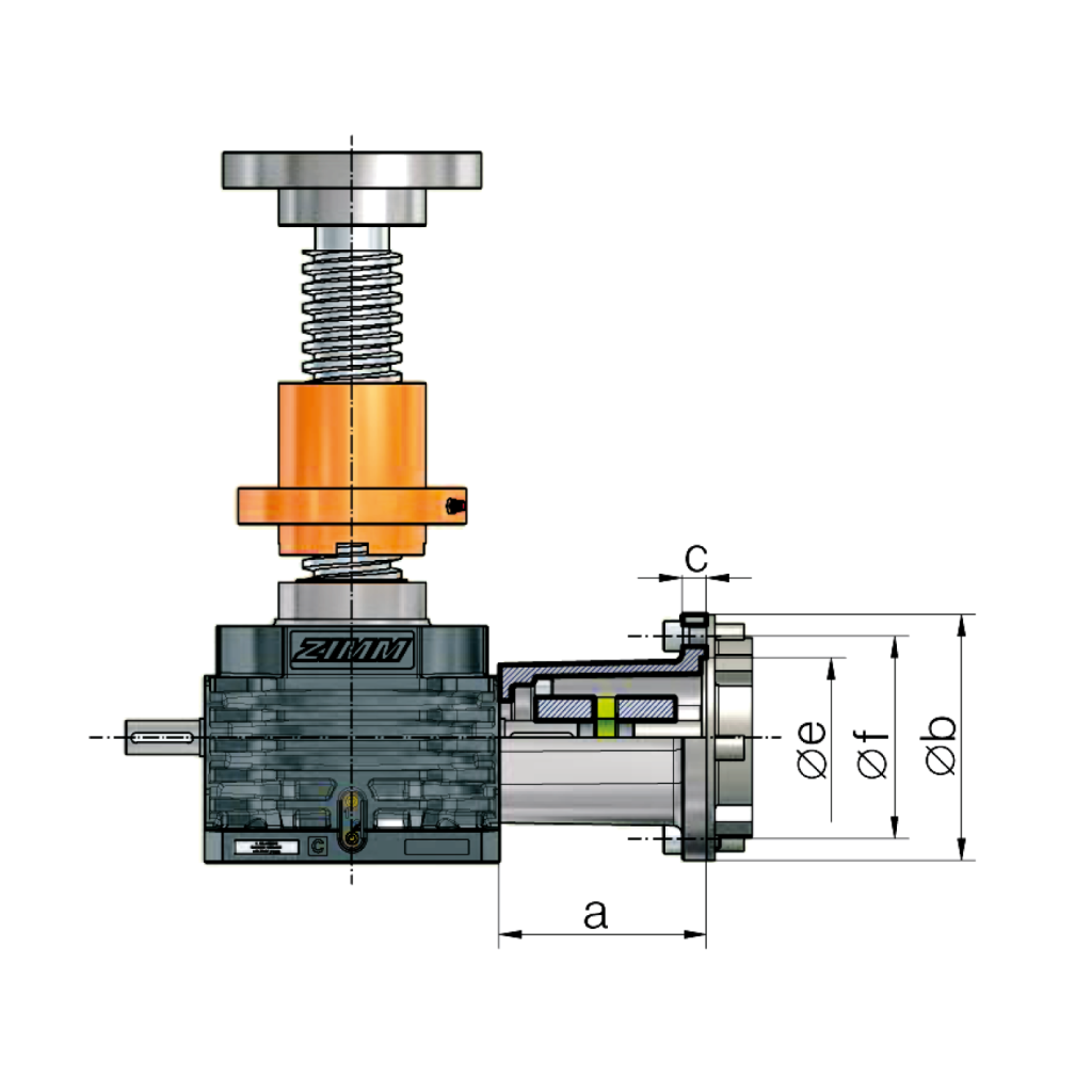 Motor flange 2,5 - 1000 kN | ZIMM