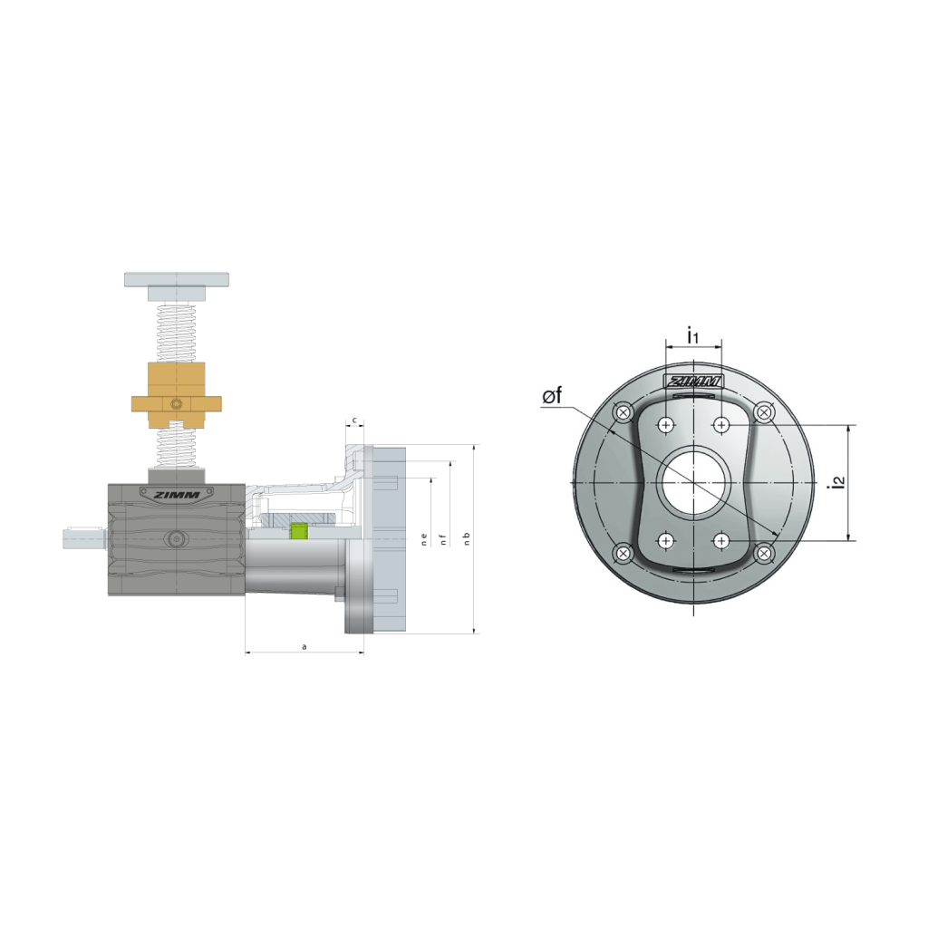 Motor flange 2,5 - 1000 kN | ZIMM