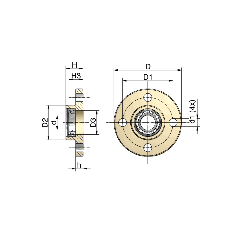 Opposed bearing plate GLP | ZIMM