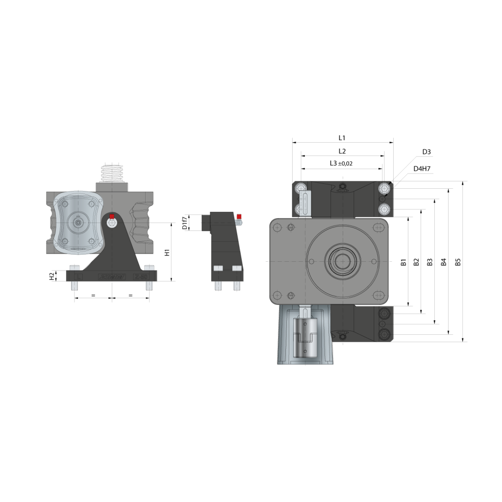 Pivot mount LB (35 - 1000) | ZIMM