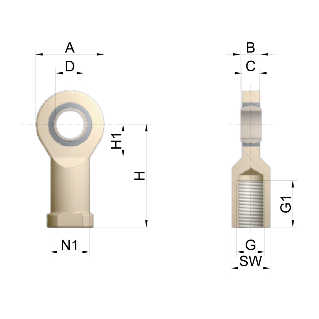 Rod end KGK | ZIMM