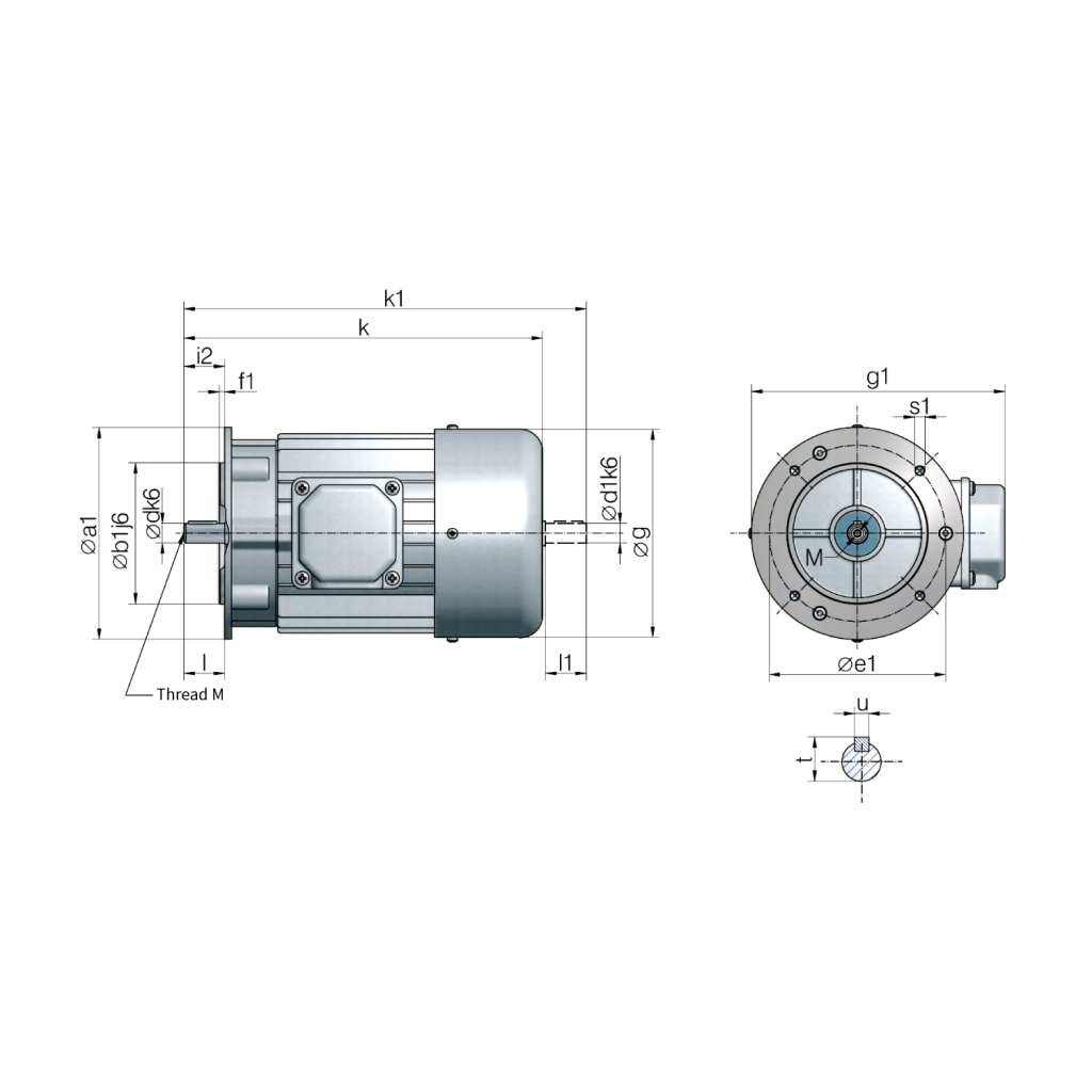 Three-phase AC motors | B14B | ZIMM