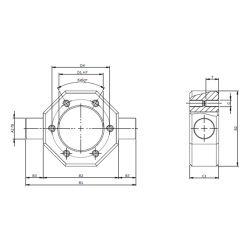 Cardan adapter KGKAR for flange nut KGT-F | ZIMM