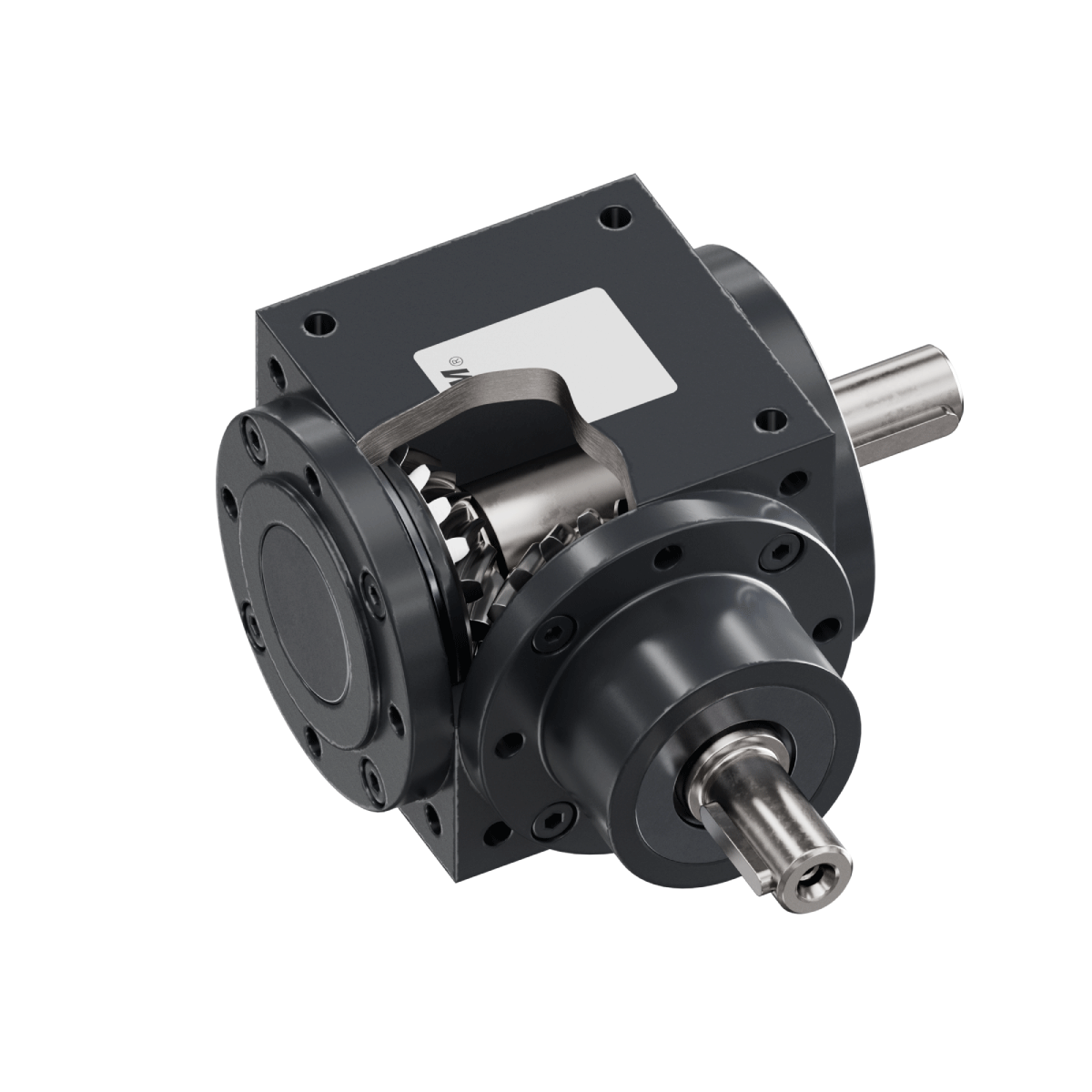 ZK Bevel gearboxes | 1.2 | Output shaft opposite to bevel gear (side A)