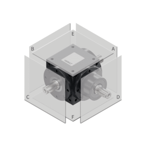 ZK Bevel gearboxes | Mounting side