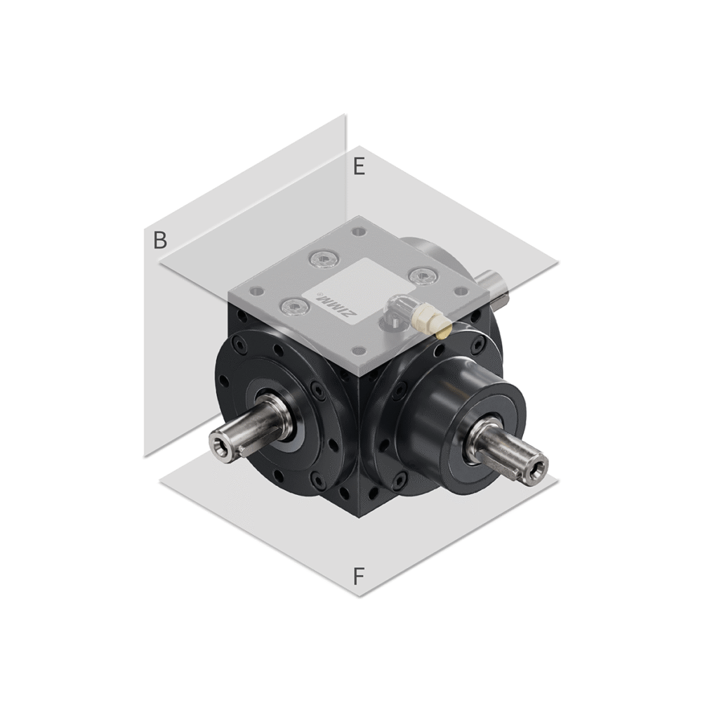 ZK Bevel gearboxes | Oil fitting optional | ZIMM