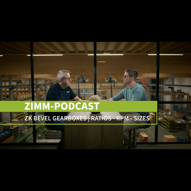 ZK bevel gearboxes: Ratios and versions | ZIMM