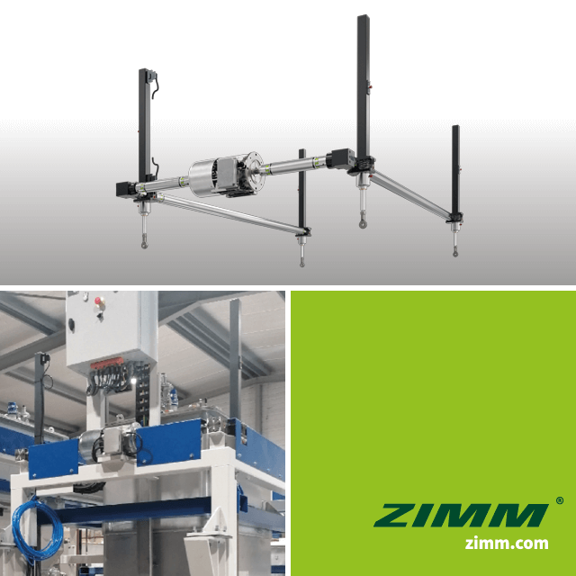 Домкраты ZIMM обеспечивают вертикальные перемещения устройств заполнения